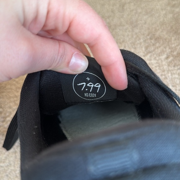 Allbirds Canvas Pacers Natural Black Blizzard Sneakers - Picture 9 of 11